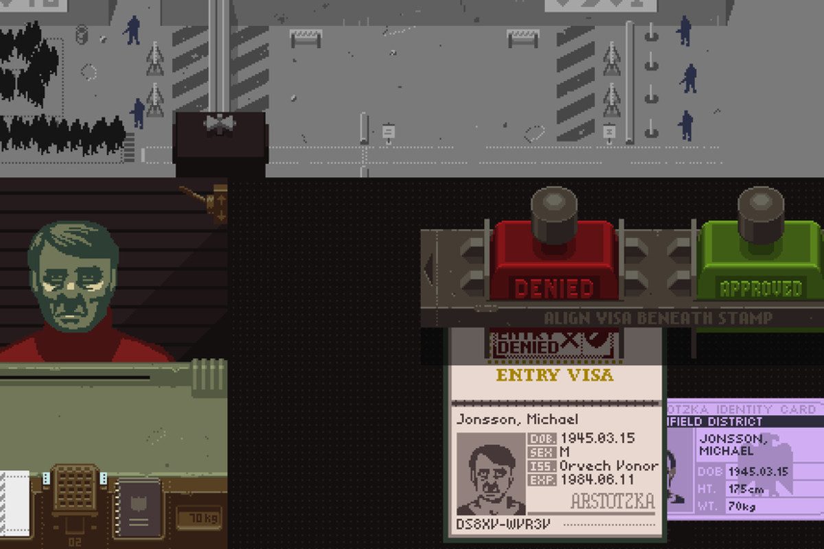 screenshot in game of papers, please